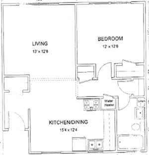 One Bedroom / One Bath - 657 Sq. Ft.*